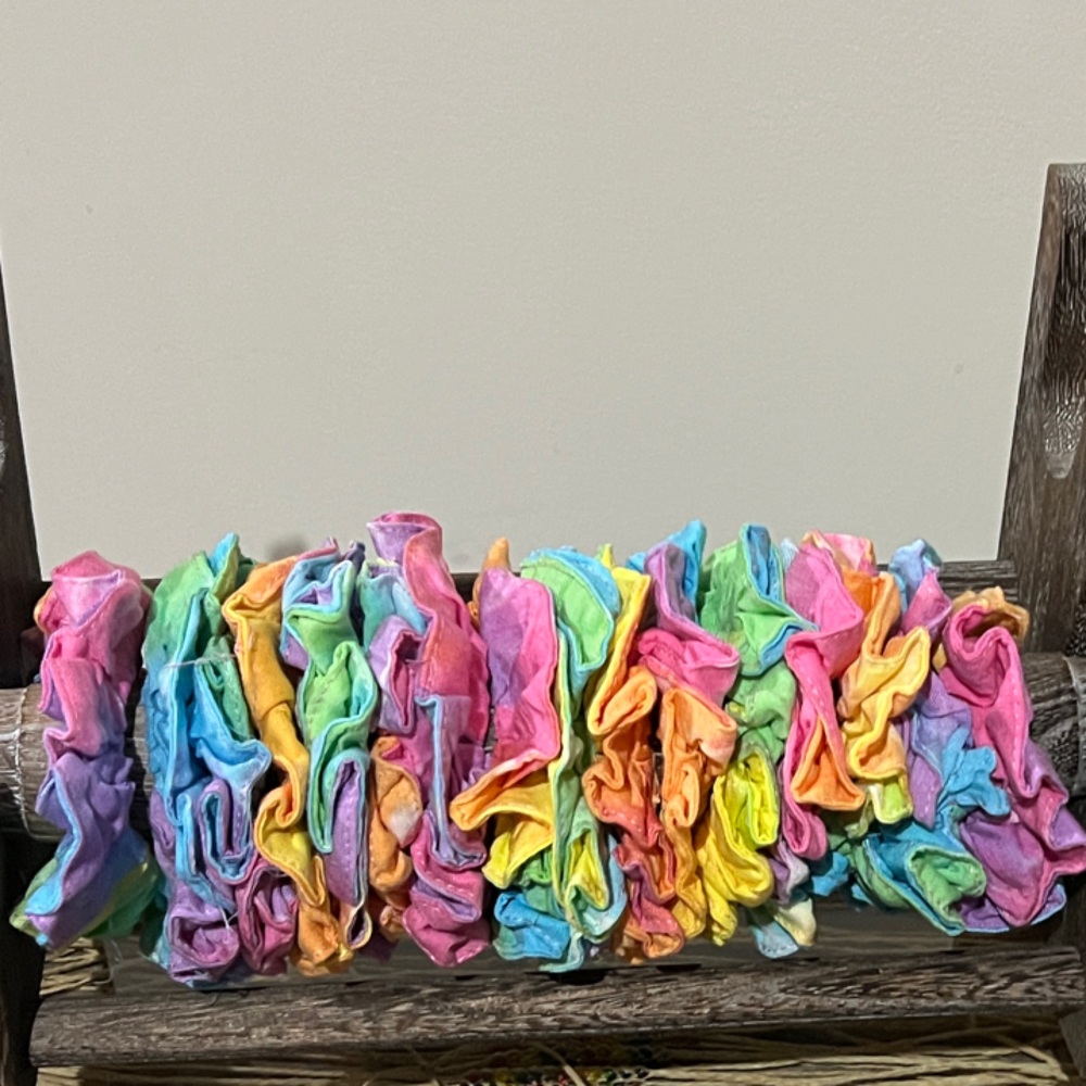 Colorful Tie-Dye Scrunchies